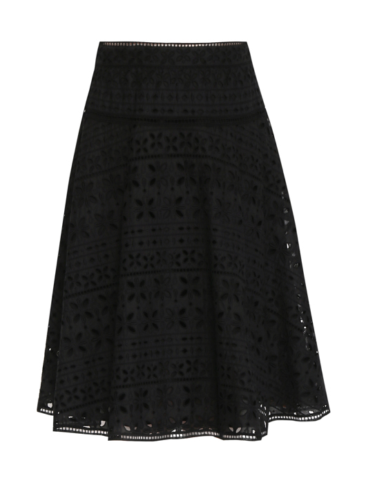 Ermanno Scervino Юбка из хлопка с вышивкой