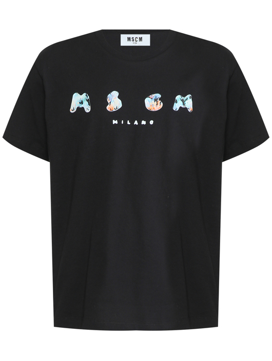 MSGM Футболка из хлопка с логотипом
