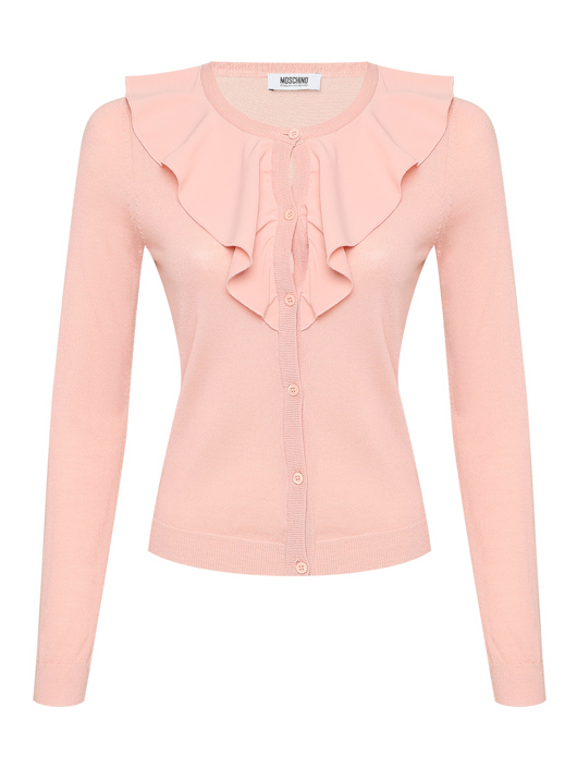 Moschino Cheap&Chic Кардиган на пуговицах с оборками