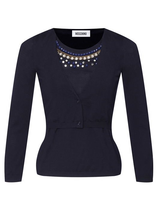 Moschino Джемпер с декором