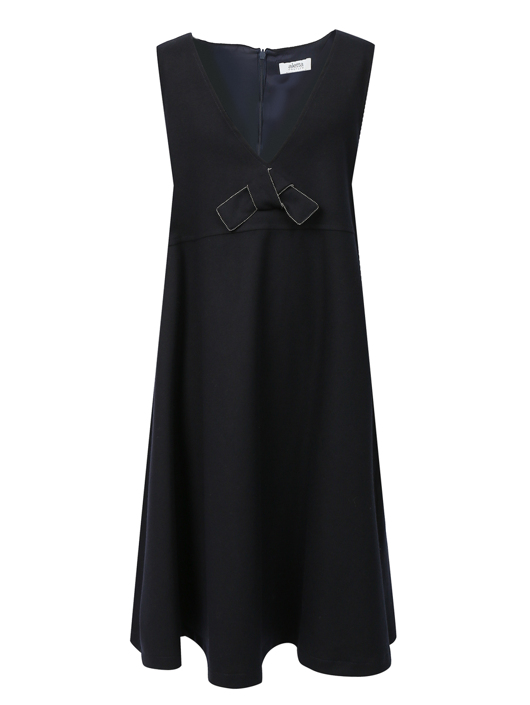 Aletta Couture Платье на завышенной талии с бантиком