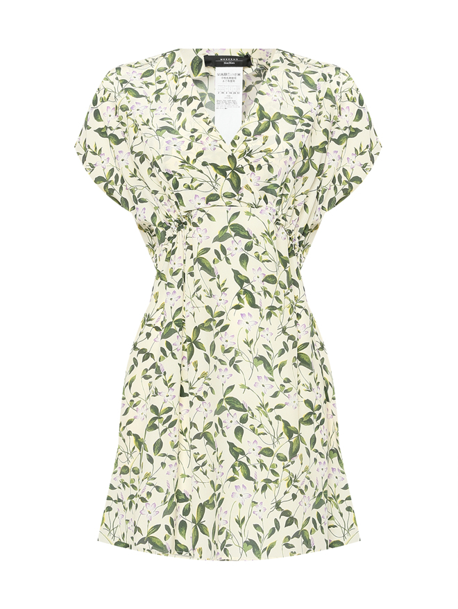 Weekend Max Mara Платье из шелка с цветочным узором