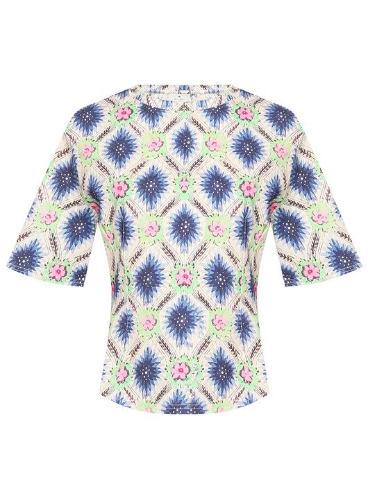 Etro Футболка из хлопка с "Цветочным" узором