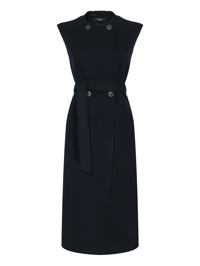 Weekend Max Mara Удлиненный жилет из шерсти с поясом