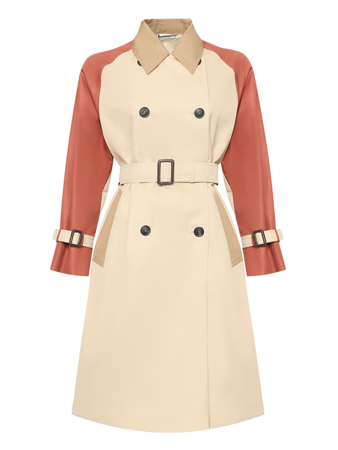 Weekend Max Mara Плащ с контрастной отделкой