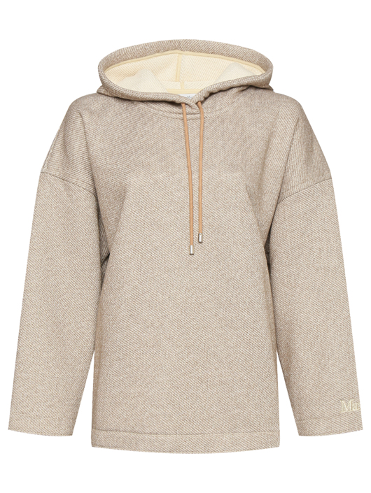 Max Mara Толстовка из хлопка и вискозы с люрексом