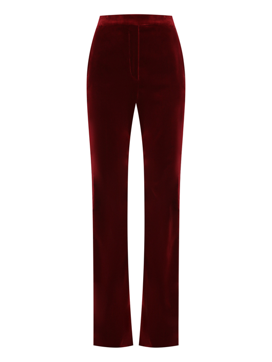 Max Mara Расклешенные бархатные брюки