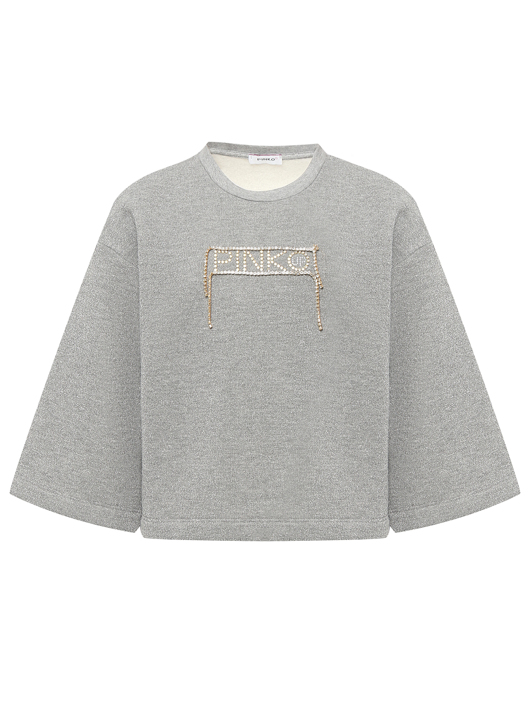 PINKO Толстовка из хлопка со стразами