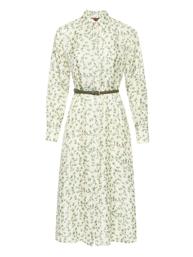 Max Mara Платье из шелка с узором