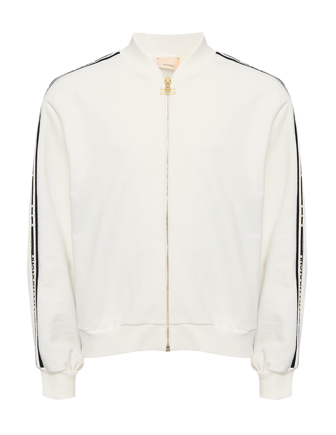 Elisabetta Franchi Толстовка из хлопка на молнии