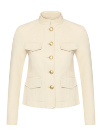 Weekend Max Mara Хлопковый жакет с золотистыми пуговицами