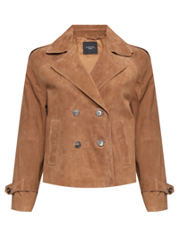 Weekend Max Mara Замшевая двубортная куртка