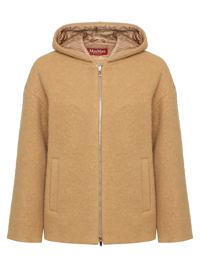 Max Mara Полупальто на молнии с капюшоном