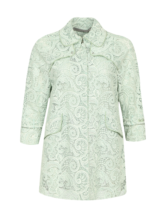 Ermanno Scervino Укороченный плащ из кружева