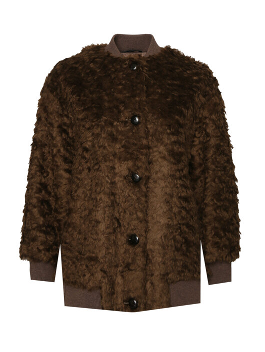 Weekend Max Mara Пушистая куртка-бомбер