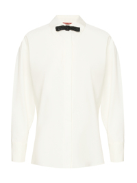 Max Mara Блуза из хлопка с бабочкой