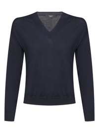 Weekend Max Mara Джемпер из шерсти с V-образным вырезом