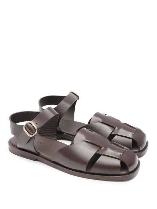 LARDINI Сандалии из гладкой кожи