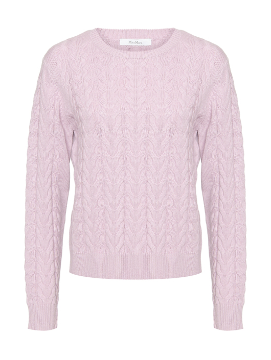 Max Mara Кашемировый джемпер с косами