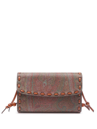 Etro Хлопковая сумка с узором пейсли на тонком ремешке