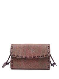 Etro Хлопковая сумка с узором пейсли на тонком ремешке