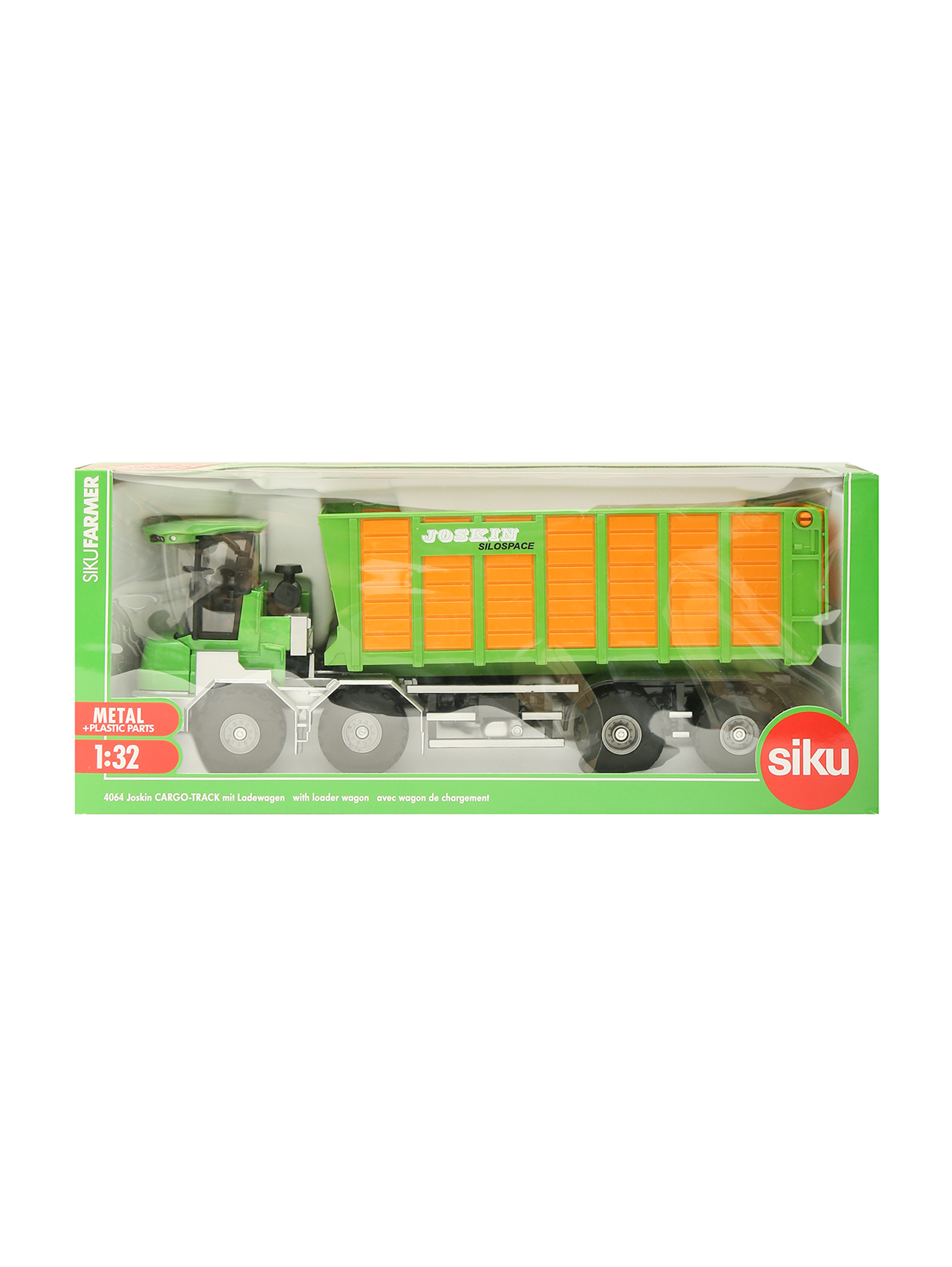 Грузовик с открытым кузовом и погрузчиком