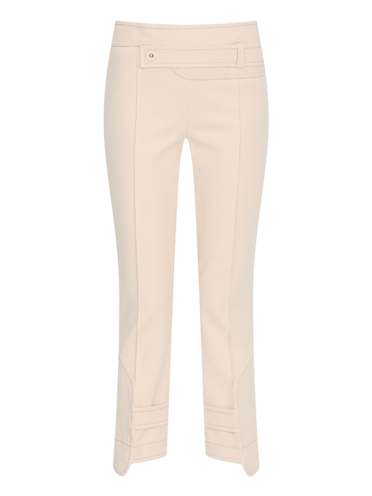 Sportmax Брюки из хлопка с декоративным поясом