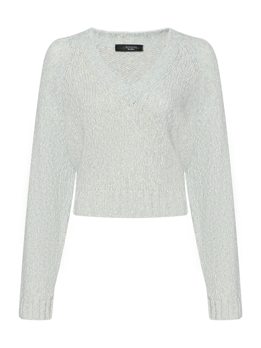 Weekend Max Mara Укороченный джемпер из смешанного хлопка