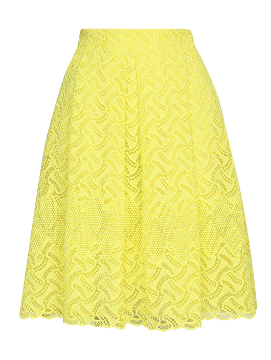 Ermanno Scervino Кружевная юбка-трапеция