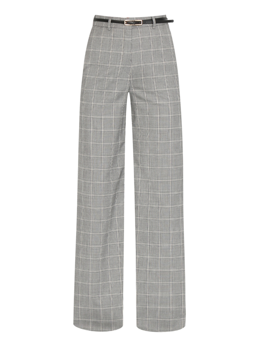 Max Mara Брюки из смешанной шерсти с ремнем