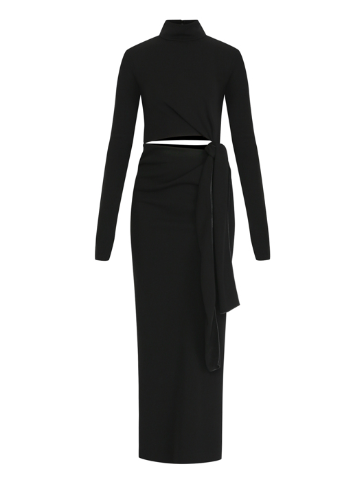 Sportmax Платье макси с узлом