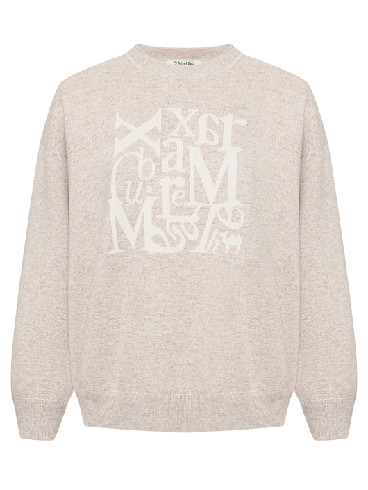 Max Mara Джемпер из шерсти с логотипом