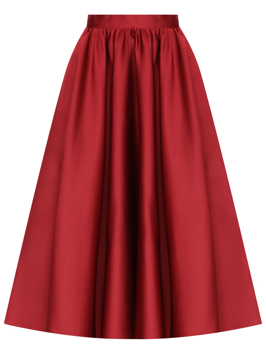 Max Mara Плотная сатиновая юбка