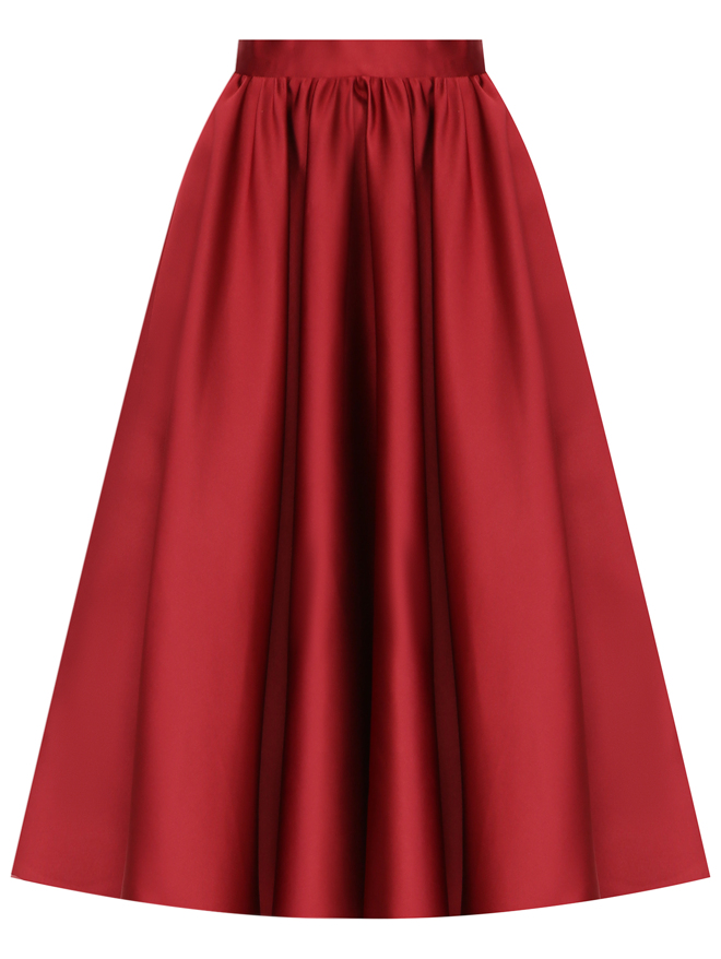 Max Mara Плотная сатиновая юбка