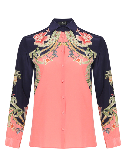 Etro Блуза из шелка с узором