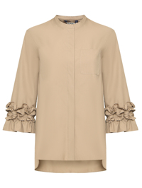 Max Mara Блуза с рюшами на рукавах
