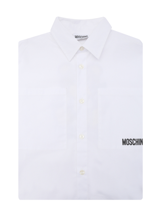 Moschino Рубашка с принтом и короткими рукавами