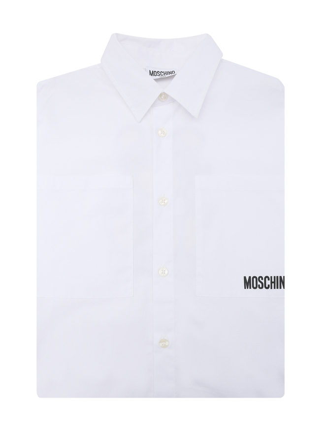 Moschino Рубашка с принтом и короткими рукавами