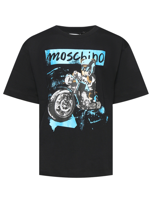 Moschino Футболка из хлопка с принтом