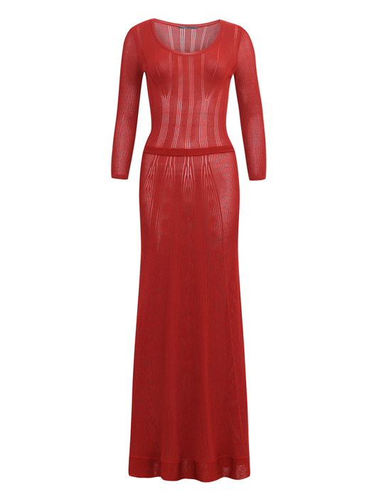 Alberta Ferretti Платье-макси с рукавом 3/4