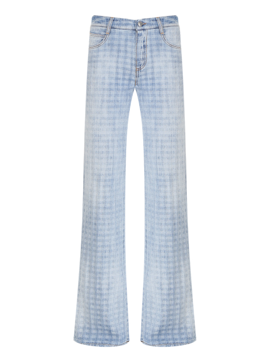 Ermanno Scervino Прямые джинсы в клетку