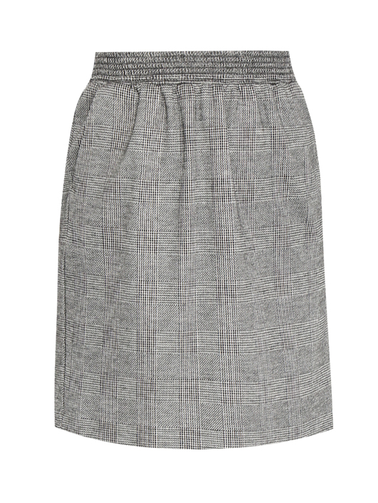 Max Mara Юбка-мини из шерсти и вискозы на резинке
