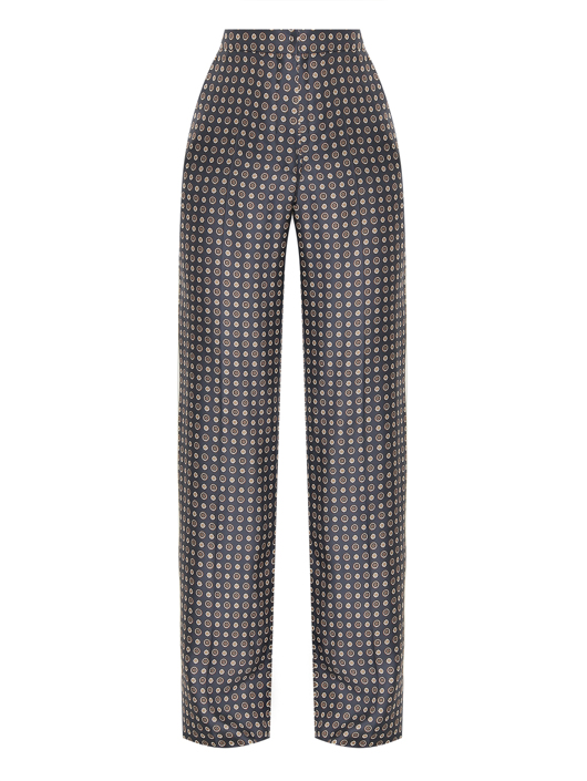 Max Mara Брюки из шелка с узором