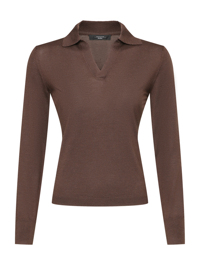 Weekend Max Mara Джемпер из шерсти с воротом поло
