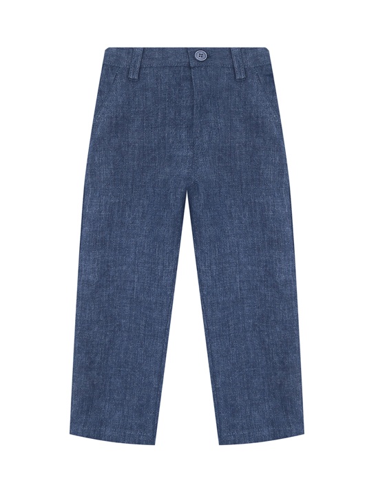Il Gufo Однотонные брюки изо льна с карманами