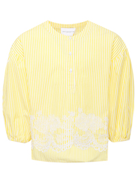 Ermanno Scervino Junior Блуза в полоску с шитьем
