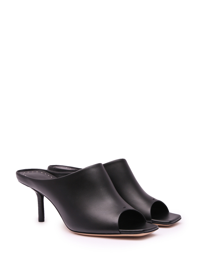 Max Mara Мюли из гладкой кожи