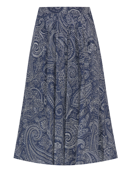 Etro Юбка из хлопка с узором