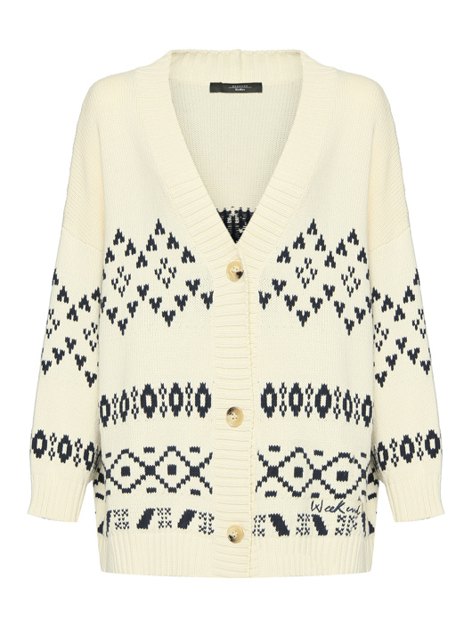 Weekend Max Mara Оверсайз кардиган из смесового хлопка