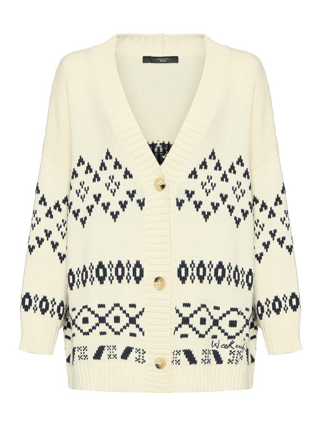 Weekend Max Mara Оверсайз кардиган из смесового хлопка